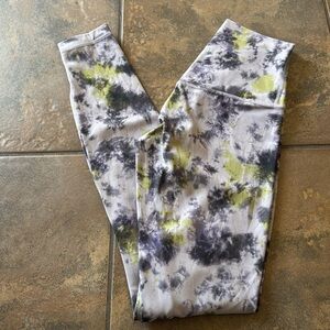 Radial Tie Dye Mauve Grey Multi high waisted lululemon align leggings
